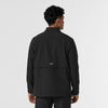 Layers Men's Soft Shell Scrub Jacket Black back view