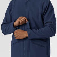 Men's Softshell Scrub Jacket - Navy