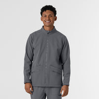 Layers Men's Soft Shell Scrub Jacket Pewter
