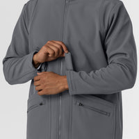 Men's Softshell Scrub Jacket - Pewter