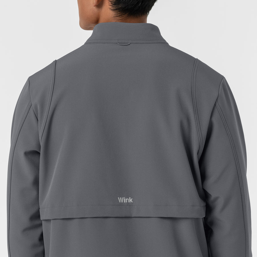 Men's Softshell Scrub Jacket - Pewter