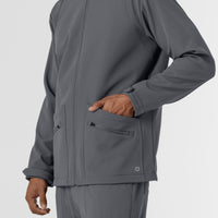 Men's Softshell Scrub Jacket - Pewter