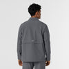 Layers Men's Soft Shell Scrub Jacket Pewter back view