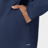 Boundless Men’s Warm-Up Scrub Jacket Navy side detail 2