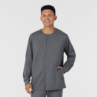 Boundless Men’s Warm-Up Scrub Jacket Pewter