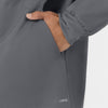 Boundless Men’s Warm-Up Scrub Jacket Pewter side detail 2