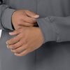 Boundless Men’s Warm-Up Scrub Jacket Pewter hemline detail