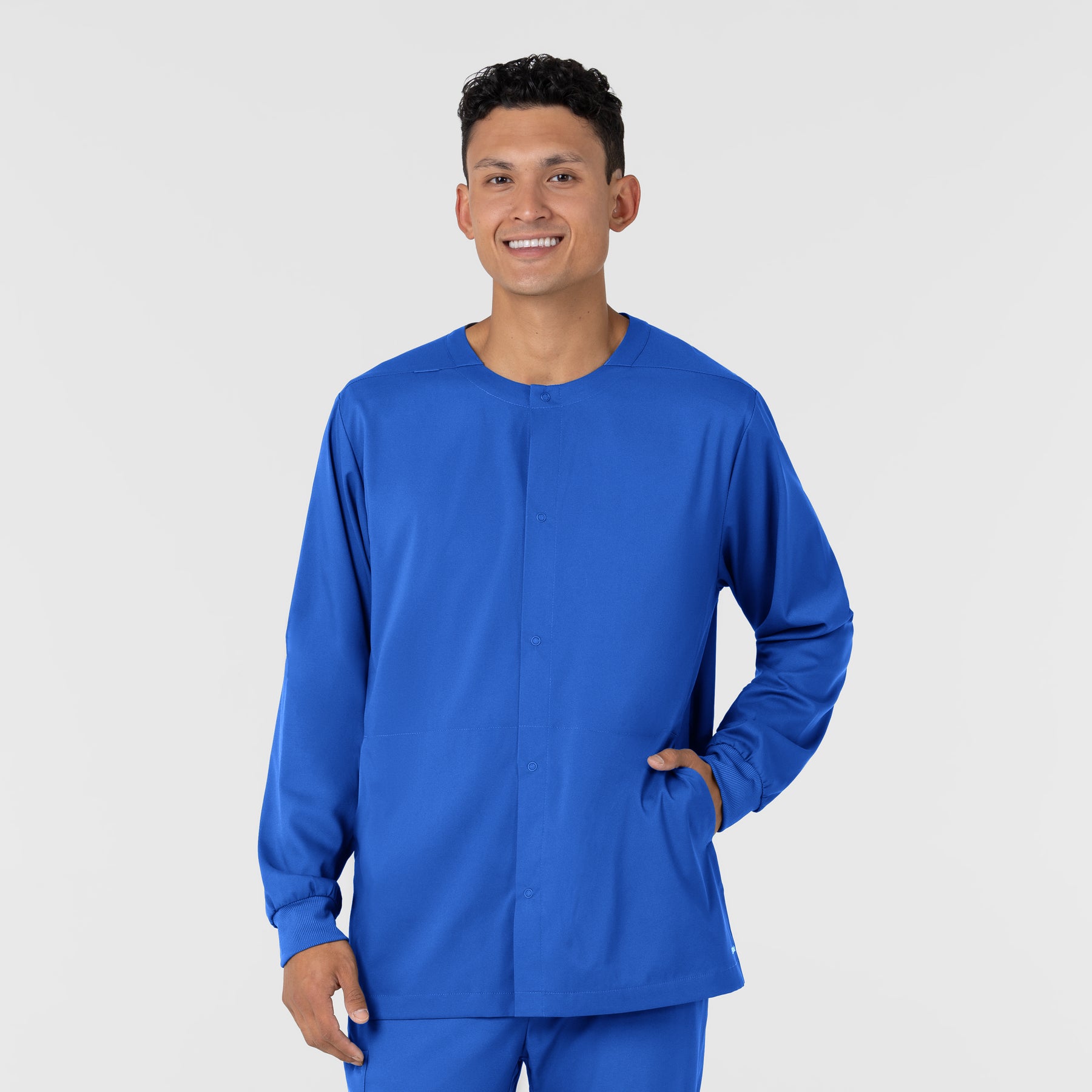 Boundless Men’s Warm-Up Scrub Jacket Royal