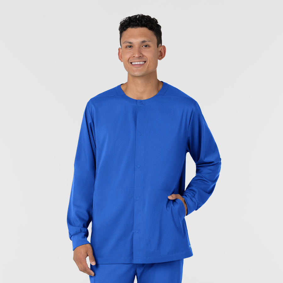 Boundless Men’s Warm-Up Scrub Jacket Royal