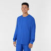 Boundless Men’s Warm-Up Scrub Jacket Royal side view