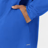 Boundless Men’s Warm-Up Scrub Jacket Royal side detail 2