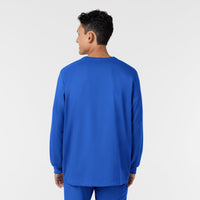 Boundless Men’s Warm-Up Scrub Jacket Royal back view