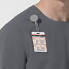 NURTUR Unisex Warm-Up Scrub Jacket - Pewter badge loop