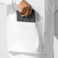 NURTUR Unisex Warm-Up Scrub Jacket - White