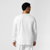 NURTUR Unisex Warm-Up Scrub Jacket - White