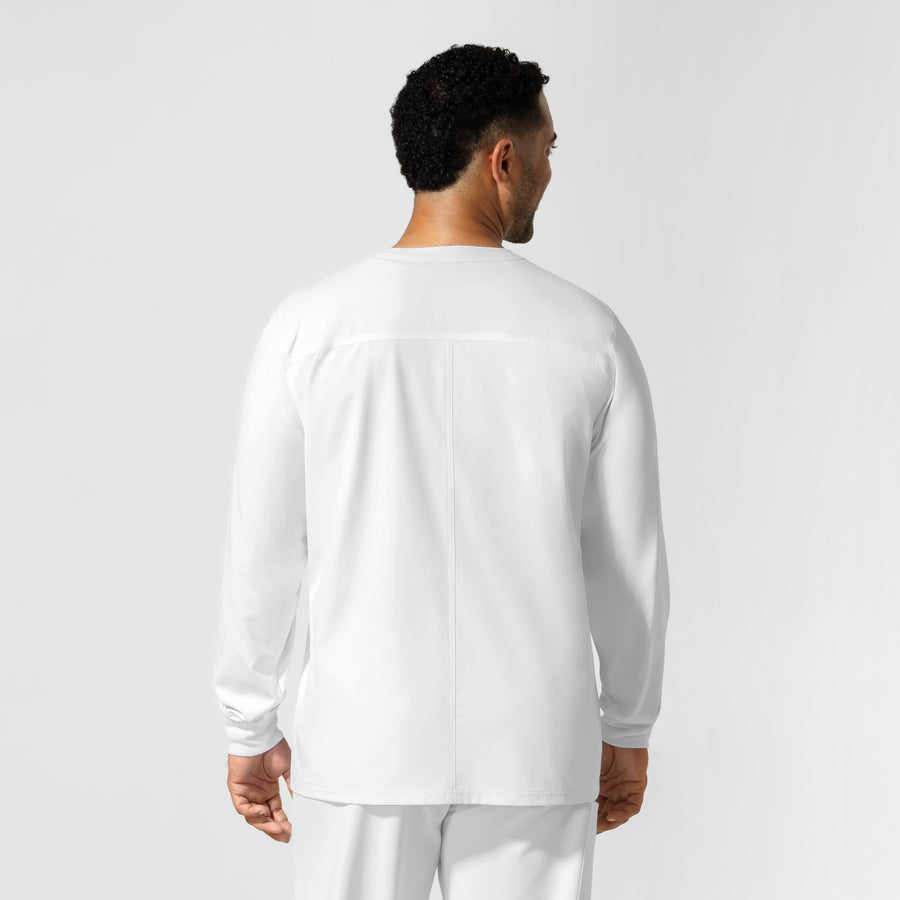 NURTUR Unisex Warm-Up Scrub Jacket - White