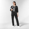 NURTUR Unisex Warm-Up Scrub Jacket - Black scrub set