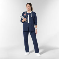 NURTUR Unisex Warm-Up Scrub Jacket - Navy scrub set