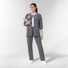 NURTUR Unisex Warm-Up Scrub Jacket - Pewter scrub set