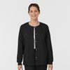 Boundless Women’s Warm-Up Scrub Jacket Black