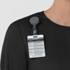 Boundless Women’s Warm-Up Scrub Jacket Black side detail 2