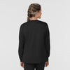 Boundless Women’s Warm-Up Scrub Jacket Black back view