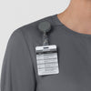 Boundless Women’s Warm-Up Scrub Jacket Pewter side detail 2