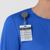 Boundless Women’s Warm-Up Scrub Jacket Royal side detail 2