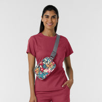 Accessories Chatelaine Belt Bag Floral Fusion Pewter side view