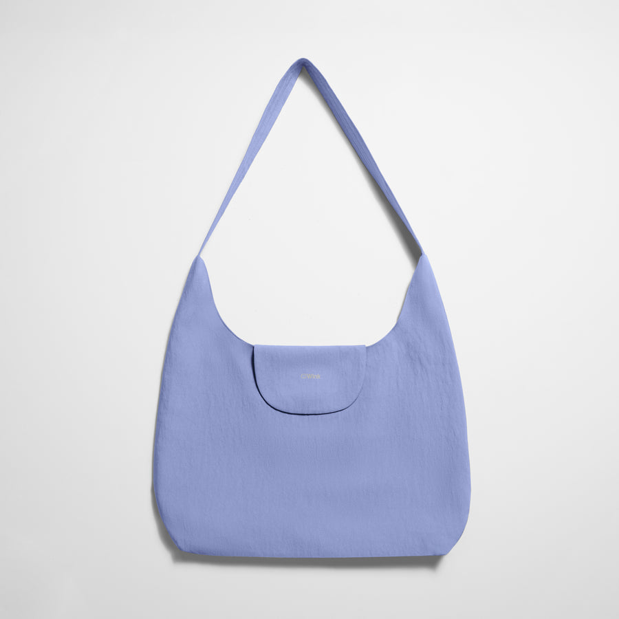 Women’s Crescent Bag Ceil Blue front detail 1