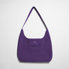 Women’s Crescent Bag Eggplant front detail 1