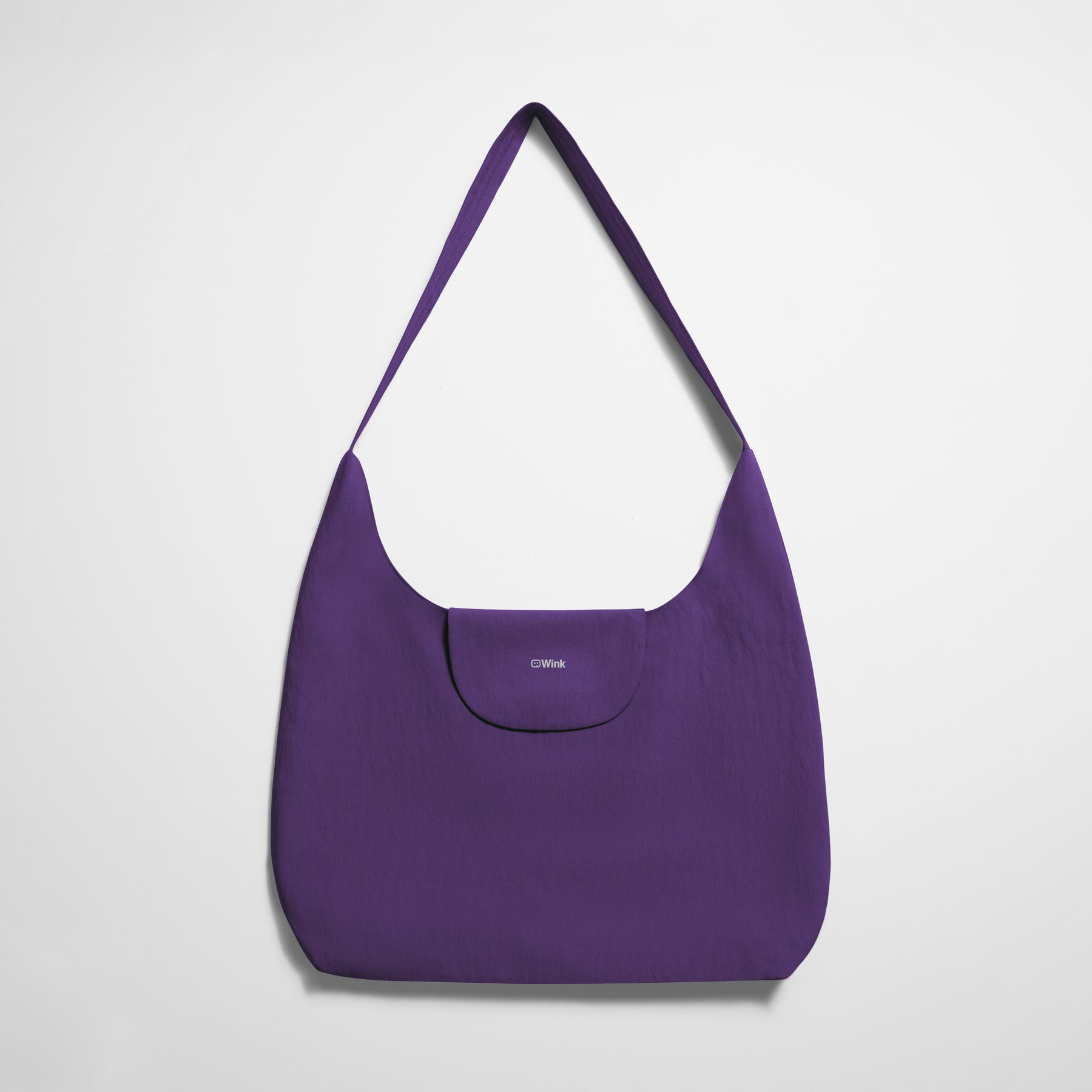 Women’s Crescent Bag Eggplant front detail 1