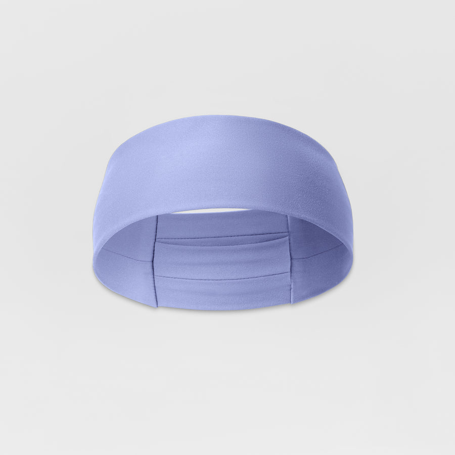 Ponytail Headband - Ceil Blue front view