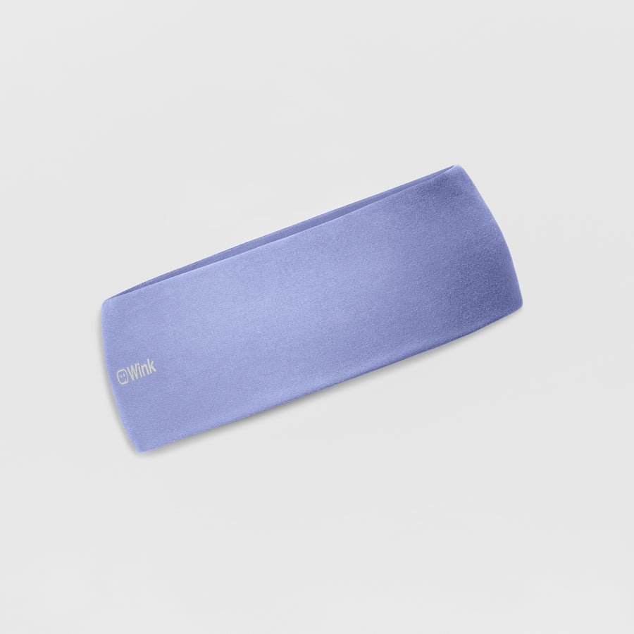 Ponytail Headband - Ceil Blue side view
