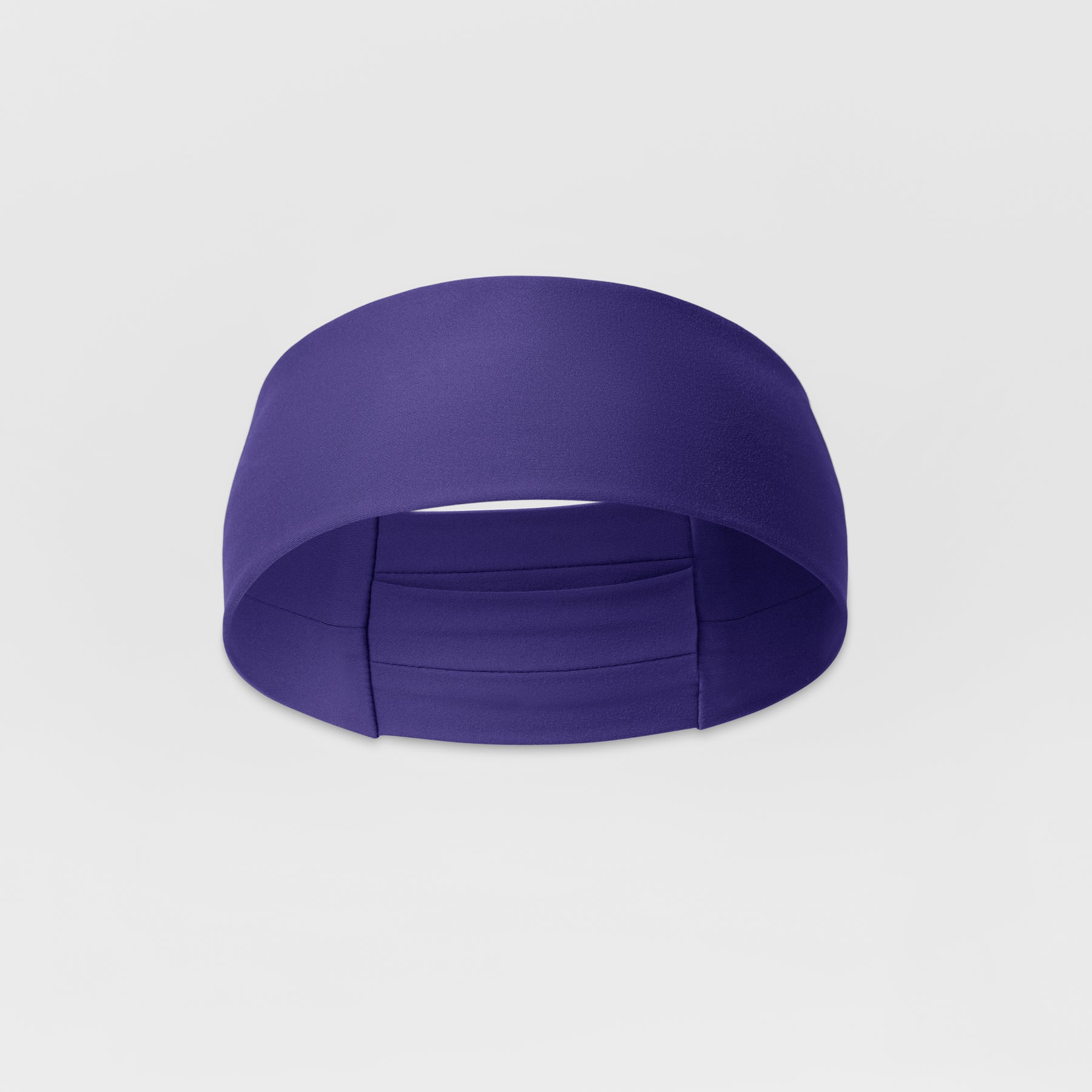 Ponytail Headband - Grape front view