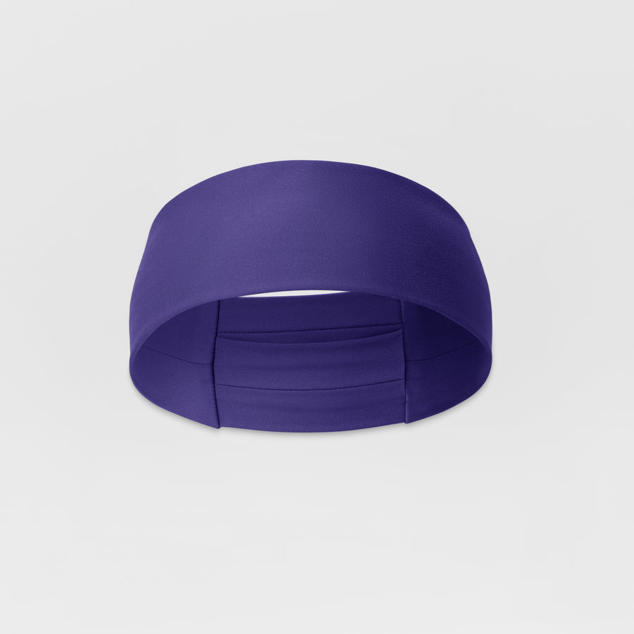 Ponytail Headband - Grape front view