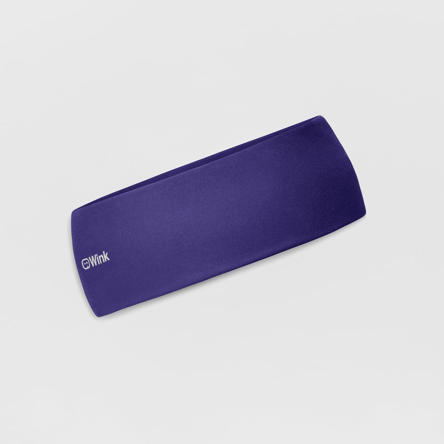 Ponytail Headband - Grape side view
