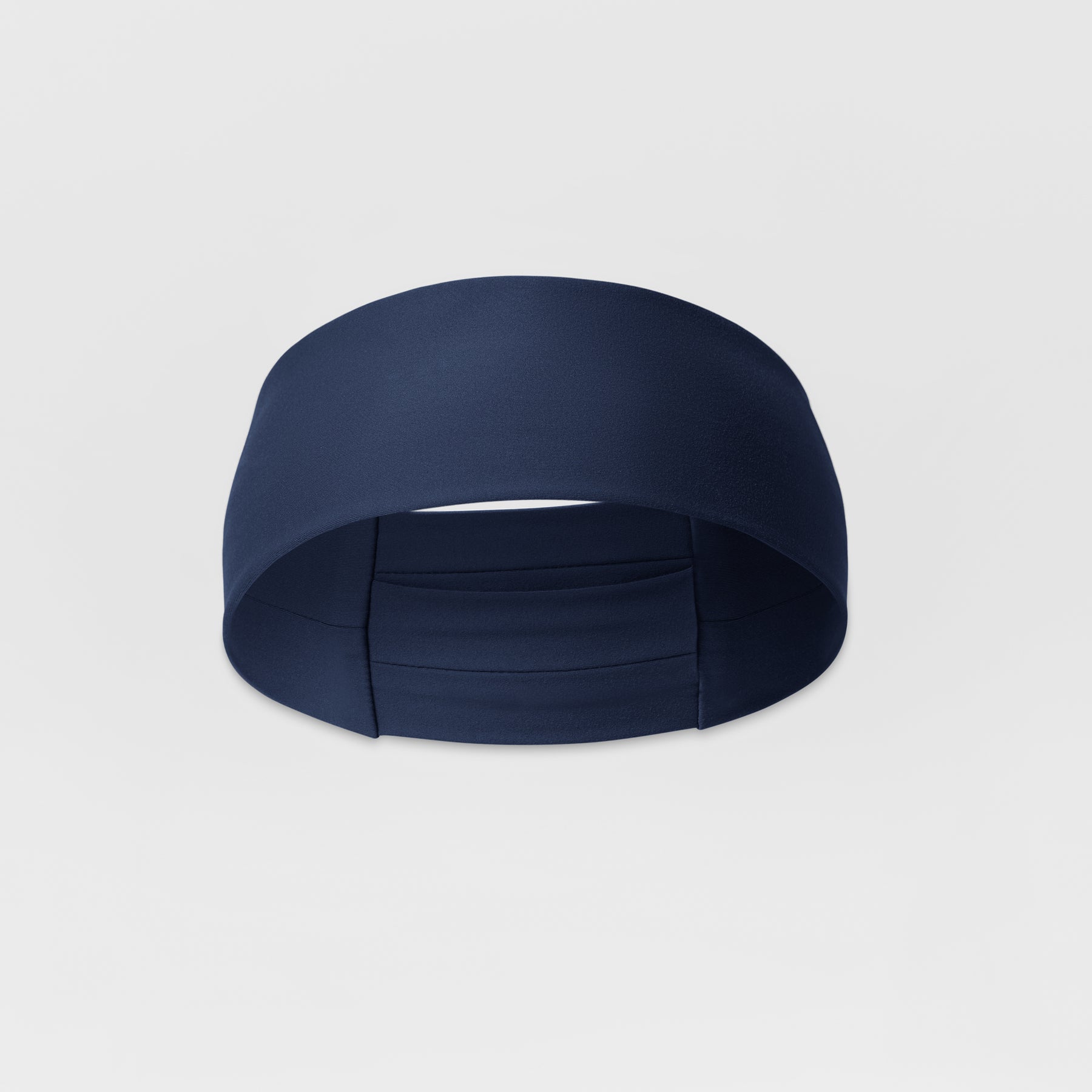 Ponytail Headband - Navy front view