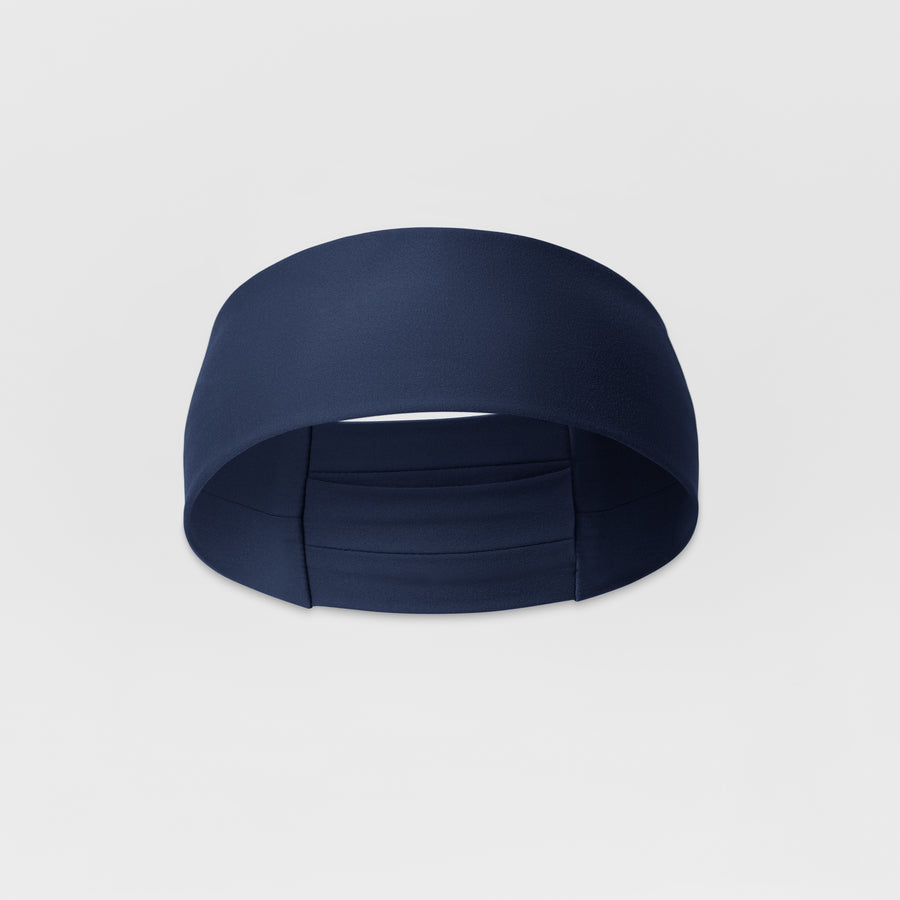 Ponytail Headband - Navy front view