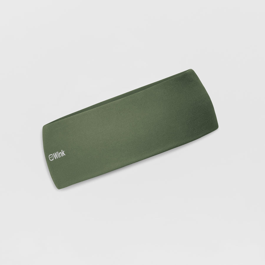 Ponytail Headband - Olive side view