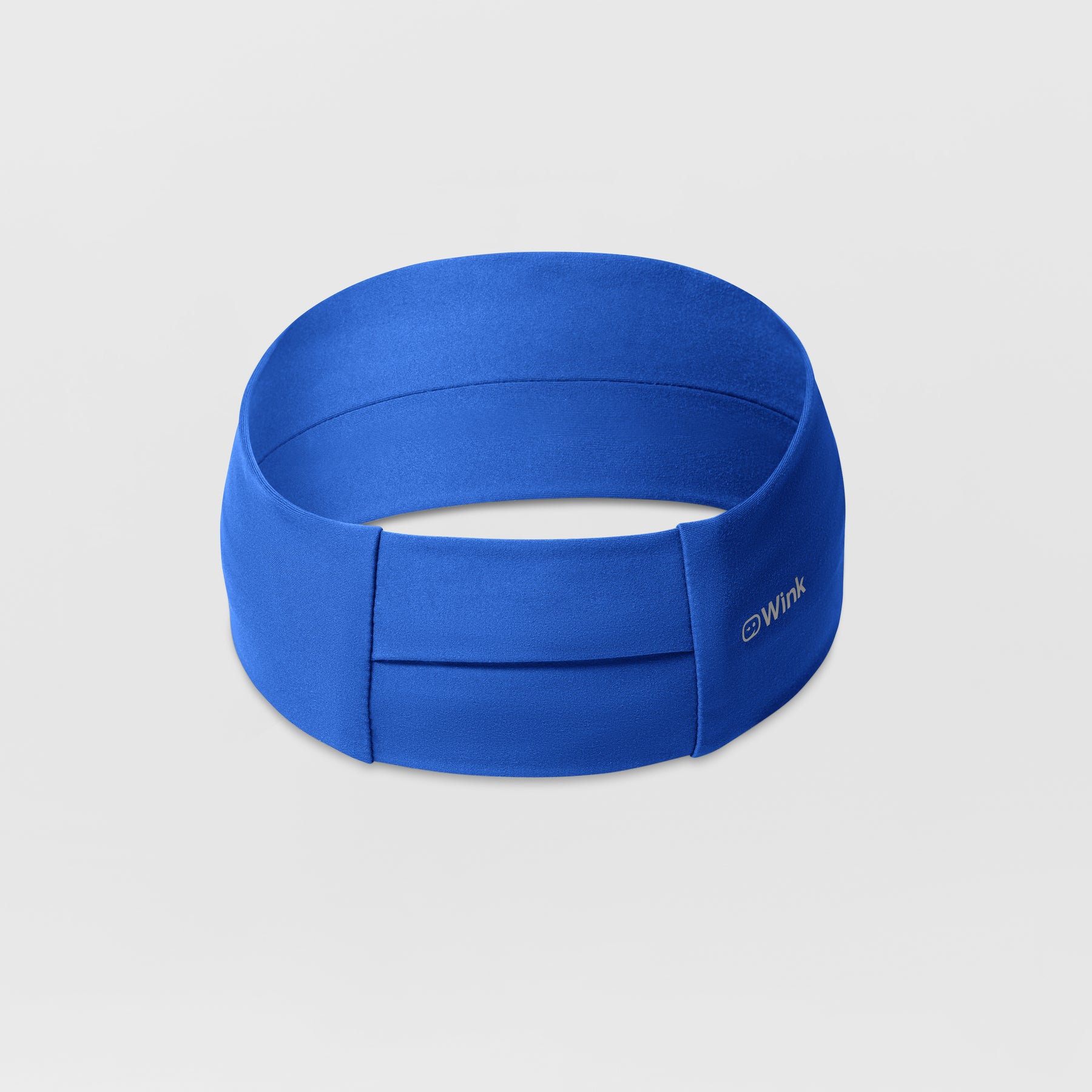 Ponytail Headband - Royal front back