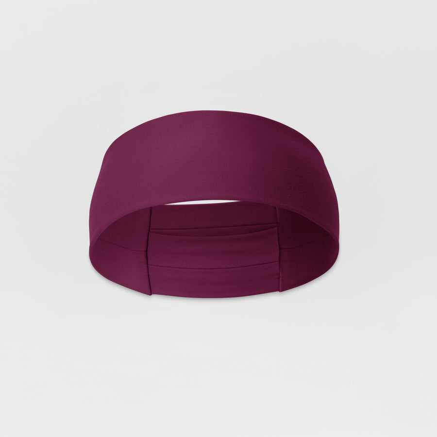 Ponytail Headband - Wine front