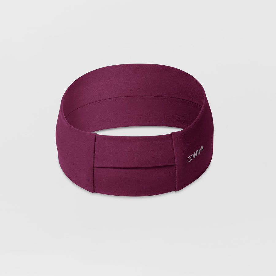 Ponytail Headband - Wine back view 