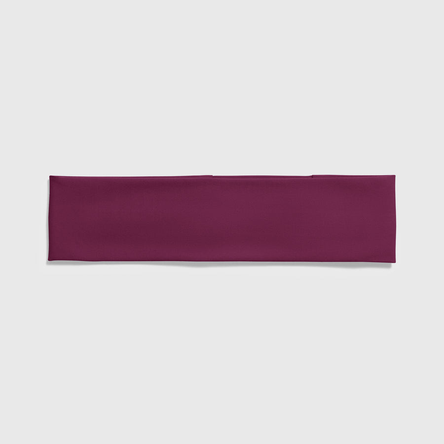 Ponytail Headband - Wine front view