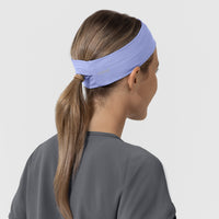Ponytail Headband Ceil Blue back view