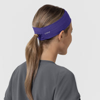 Ponytail Headband Grape back view