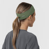 Ponytail Headband Olive back view