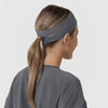 Ponytail Headband Pewter back view