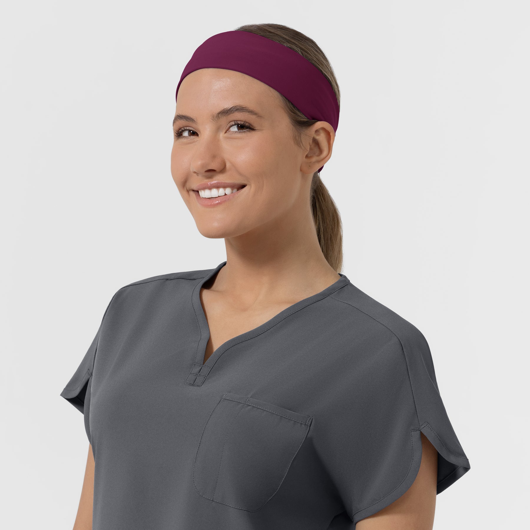 Ponytail Headband Wine