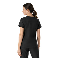 Carhartt Force Essentials Women's V-Neck Scrub Top - Black back